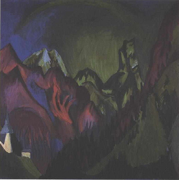 Ernst Ludwig Kirchner Tinzenhorn Zugen gorge near Monstein